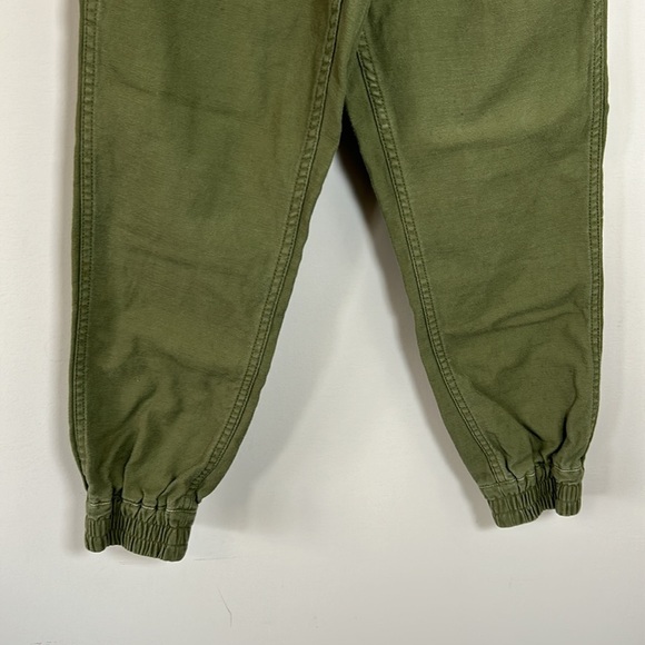 NLST FW15 Jogger Japanese Fabric Army Green Pant Pockets Slouchy Sz S - Picture 4 of 14